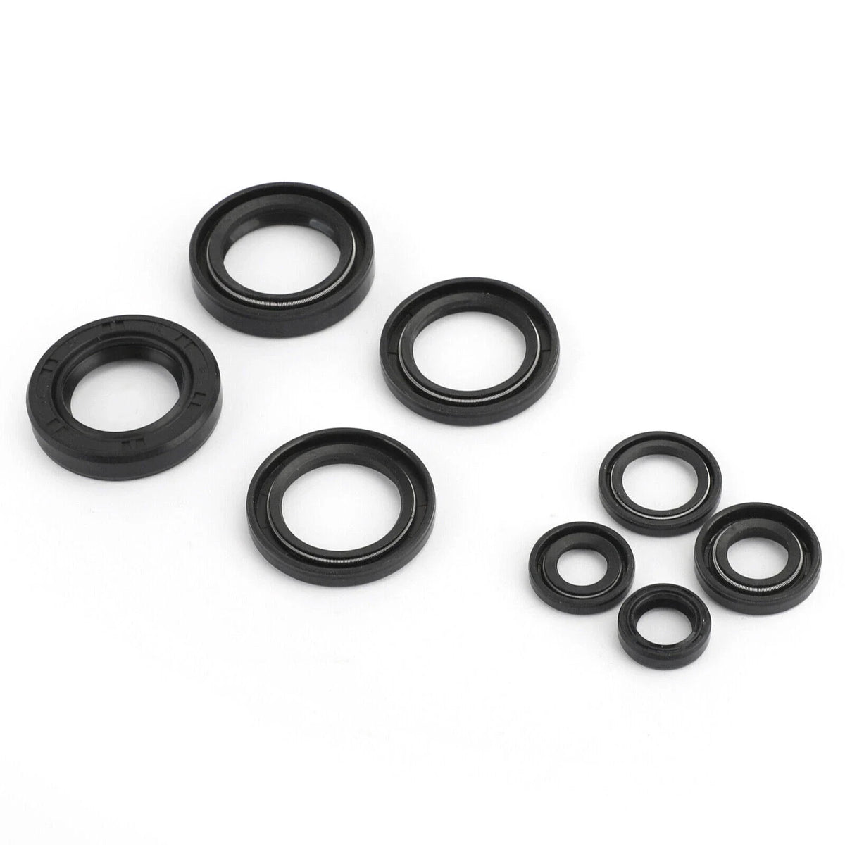 Complete Oil Seal Set Kit x 8 for Yamaha DT 125 (1976–1981)