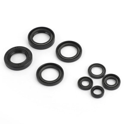 Complete Oil Seal Set Kit x 8 for Yamaha DT 125 (1976–1981)
