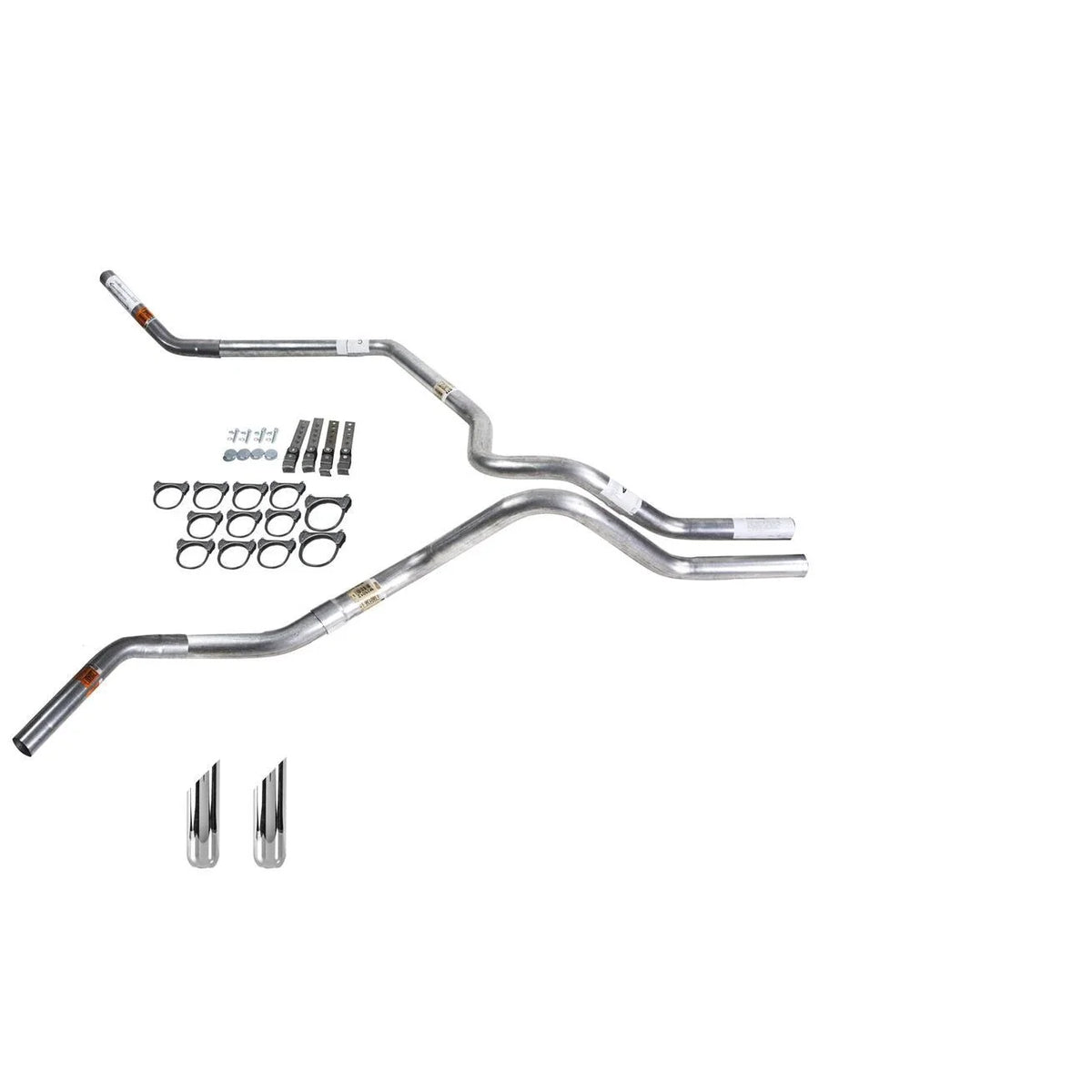 Dual Exhaust Pipe for Ram 94–01 (2.5", No Muffler, SW Tip, Corner Exit)