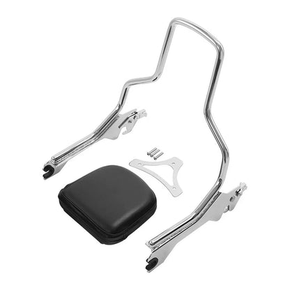 Chrome Sissy Bar Backrest Docking Hardware Kit for Harley Fat Boy (2018–2025)