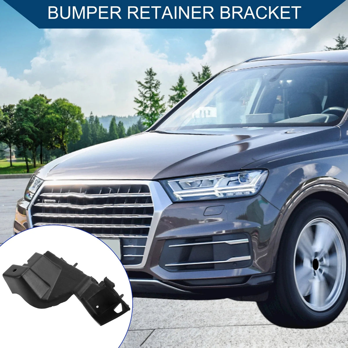 1pc Right Front Bumper Support Bracket No. 8R0807284C for Audi Q5 (2009–2017)