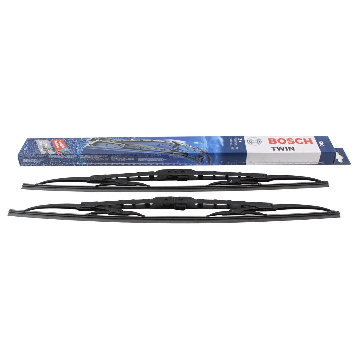Front Wiper Blades Set of 2 for Mercedes 240D 1977-1983 by Bosch