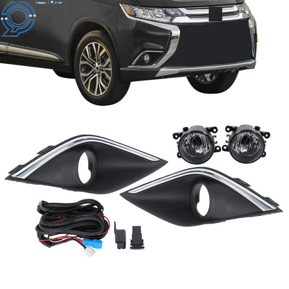 Set of 2 Front Bumper Fog Lights for Outlander 2016-2021 - Mitsubishi