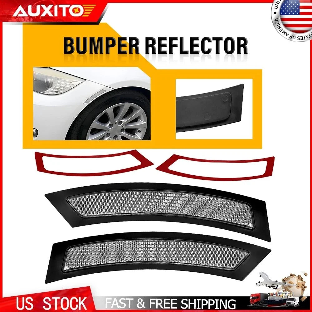 Set of 2 Clear Reflector Lamps for BMW E92 E93 (2007-2013)