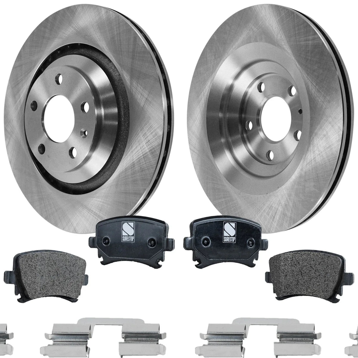 Rear Brake Rotors and Pads Kit for Audi A6 Quattro 2006
