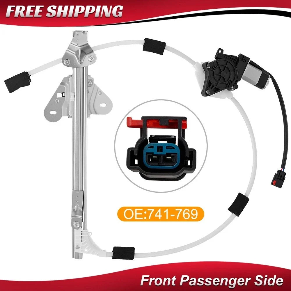 Front Window Regulator with Motor for Right Passenger Jeep Cherokee 1997–2001