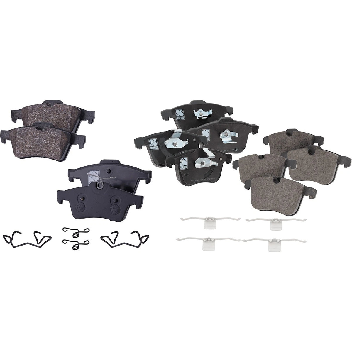 Set of 4 Front & Rear Brake Pads for Saab 9-3X 9-3 (2004–2011)