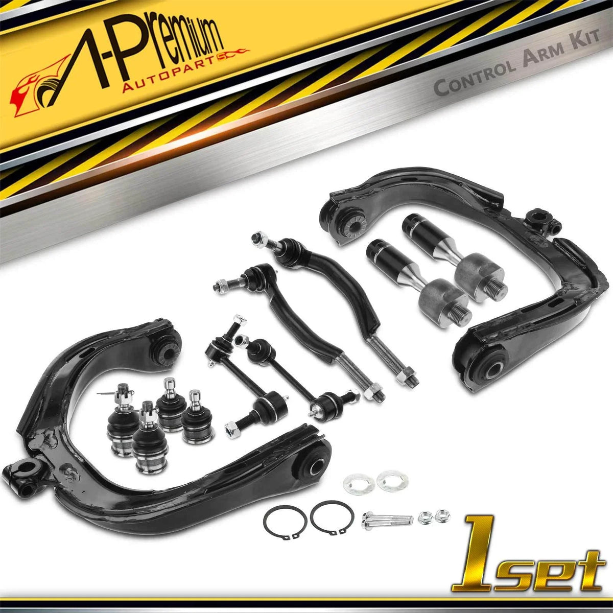 Set of 12 Control Arms & Sway Bar Links for Chevy Trailblazer (2002–2009)