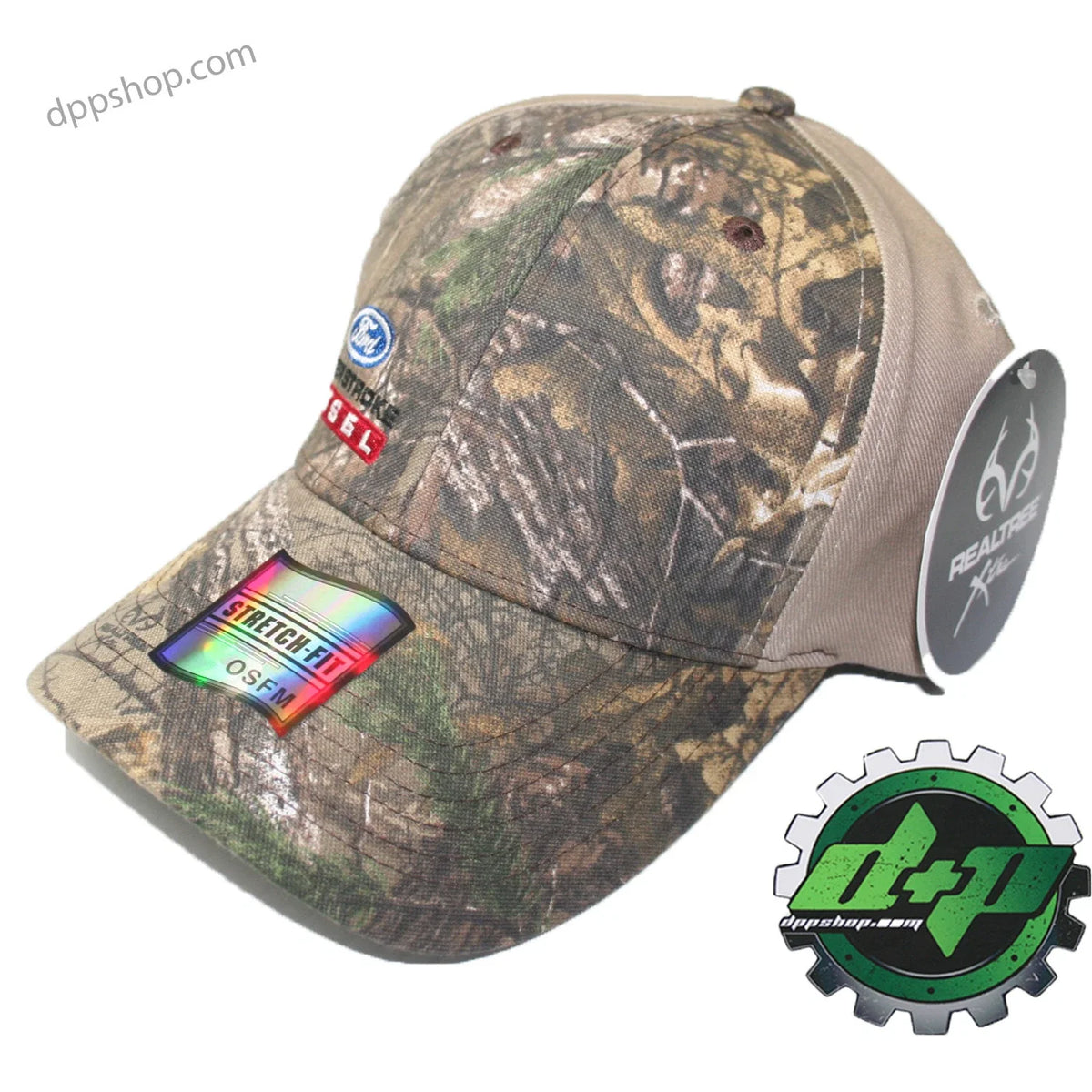Real Tree Stretch Fit Cap - Fits Most Sizes for Ford Powerstroke Diesel