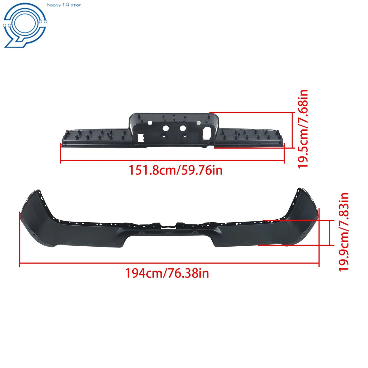 Rear Face Bar + Step Pad for RAM 2500 3500 Steel Primered (2019-2024)