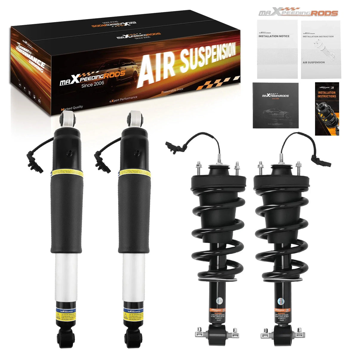 Set of 4 Struts and Shocks for Cadillac Escalade Suburban Yukon (2015–2020)