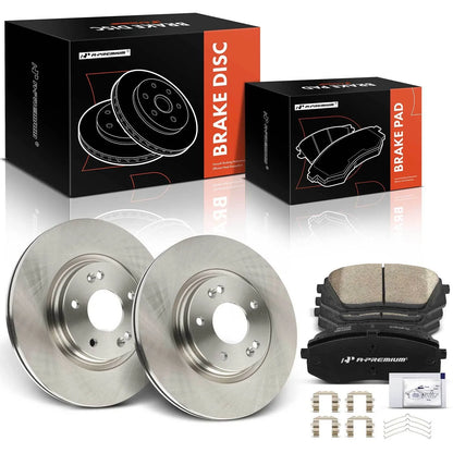 Front Disc Brake Rotors & Ceramic Pads for Hyundai Sonata (2015–2019)