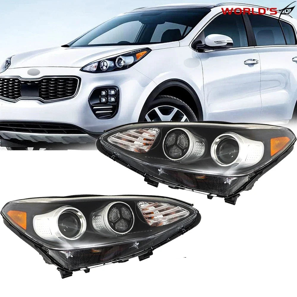 LED DRL Headlights Assembly for Kia Sportage (2017–2019) Left + Right