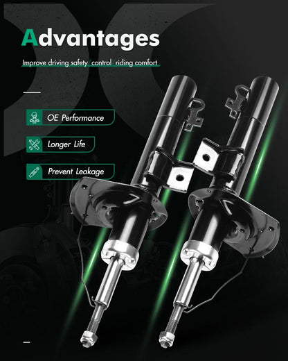Front Pair Shocks & Struts for Ford Taurus (1996–2007) & Mercury Sable (1996–2005)