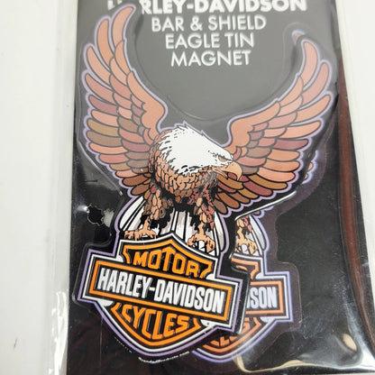Eagle Tin Magnet for Harley-Davidson (Custom Shape, 2.7 x 3.5")
