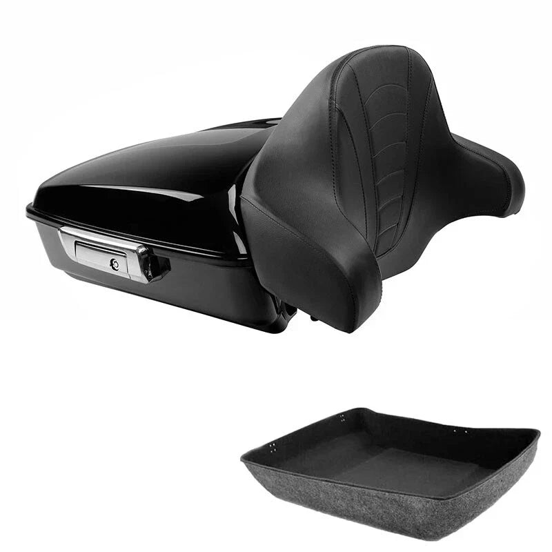 Chopped Trunk Backrest Pad for Harley Touring 2014-2026
