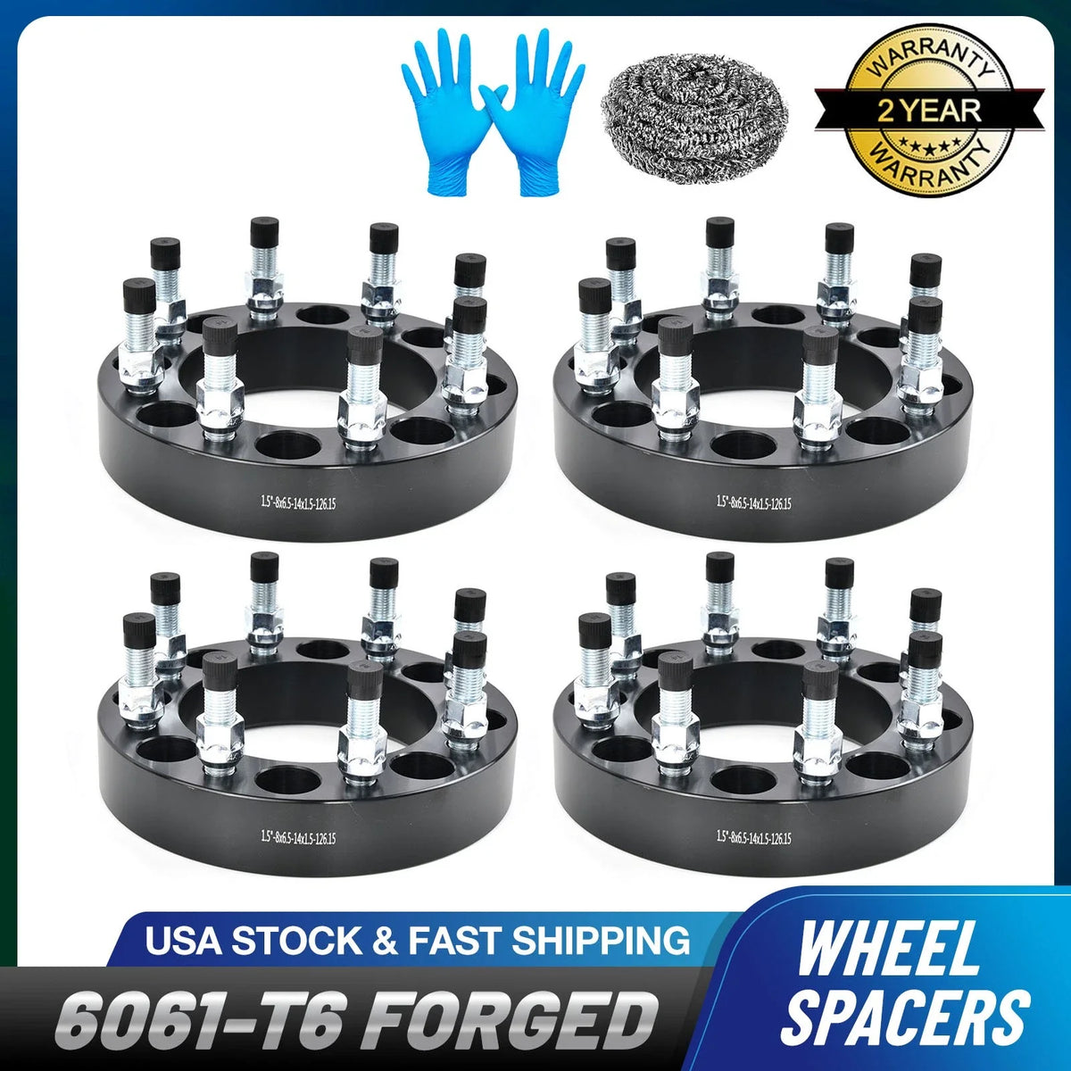 Set of 4 Wheel Spacers for Chevy Silverado 2500 3500 (2001–2023)