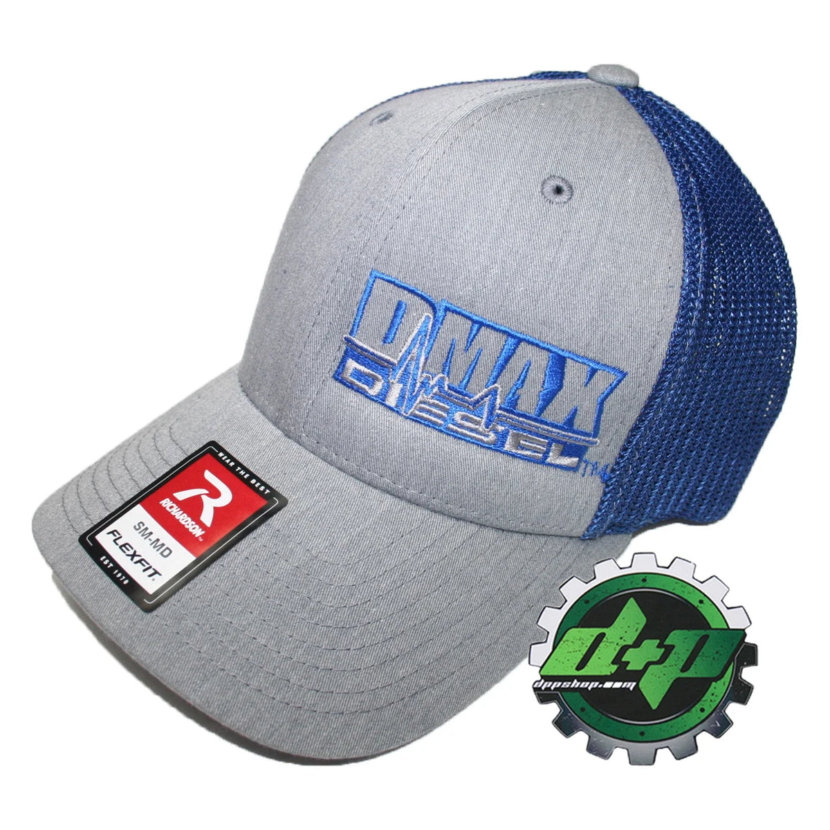 Gray Denim Blue Mesh Dmax Duramax Truck Hat S/M by Richardson 110