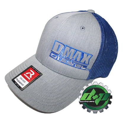 Gray Denim Blue Mesh Dmax Duramax Truck Hat S/M by Richardson 110