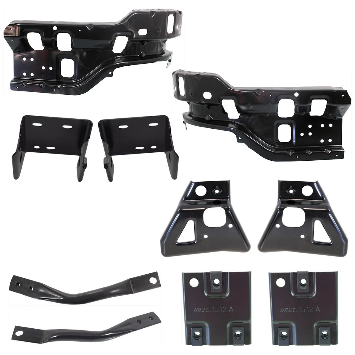 Set of 10 Bumper Bracket for Chevrolet Silverado 2500 HD (2011–2014)