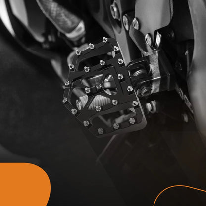 Aluminum Foot Pegs MX Style Wide Black for Harley Touring (2014-2023)