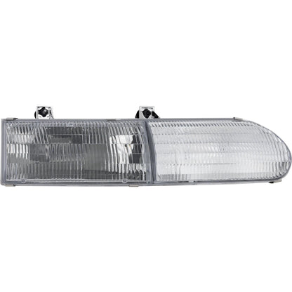 Passenger Side Headlight for Ford Taurus (1992–1995) Halogen with Bulb