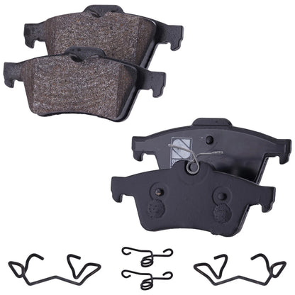 Set of 4 Front & Rear Brake Pads for Saab 9-3X 9-3 (2004–2011)