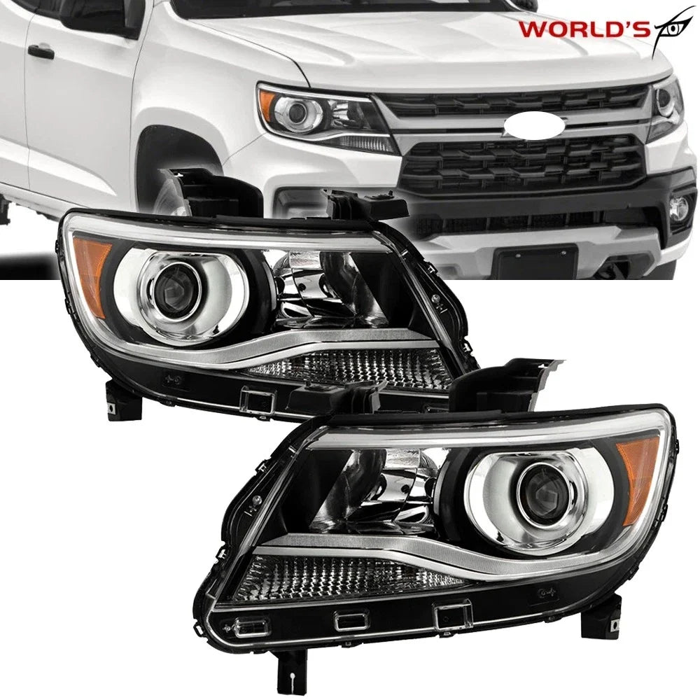 Headlight Halogen Clear Lens for Chevy Colorado LT/Z71/ZR2 (2015–2021)