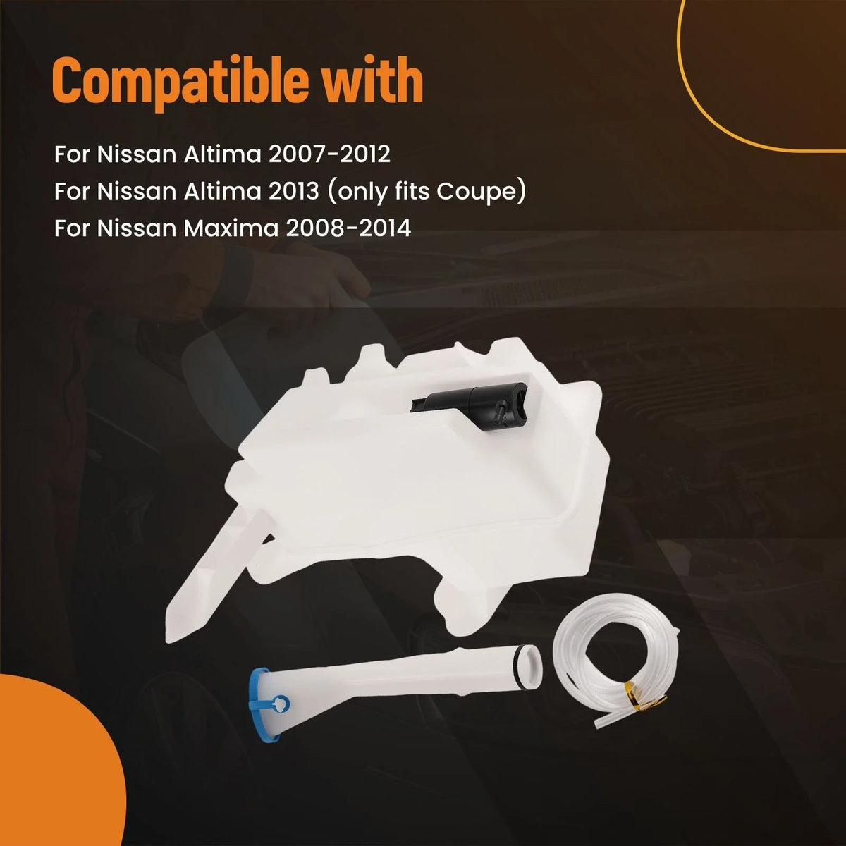 Washer Reservoir Bottle for Nissan Maxima/Altima 2007-2014