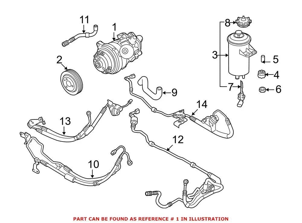 OEM Power Steering Pump for BMW X5 (2007–2009)