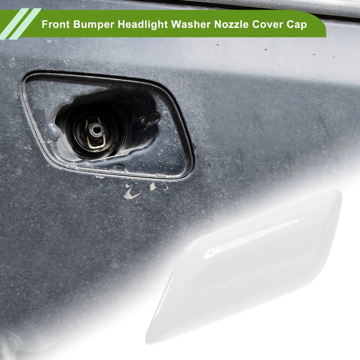 Front Left Washer Nozzle Cover Cap for Toyota Camry (2011–2015) 8504506020 White