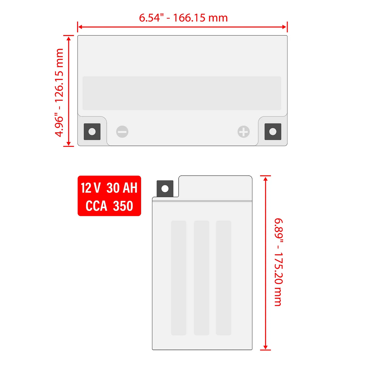 AGM Battery for Seadoo RXP 215 (2004-2009)