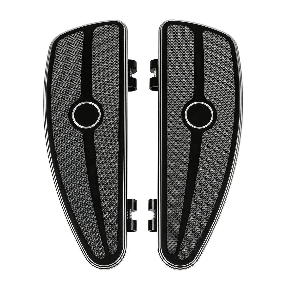 Footboard Mount Bracket, Black Half-Shield for Harley Touring 2014-2024