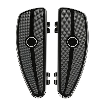 Footboard Mount Bracket, Black Half-Shield for Harley Touring 2014-2024