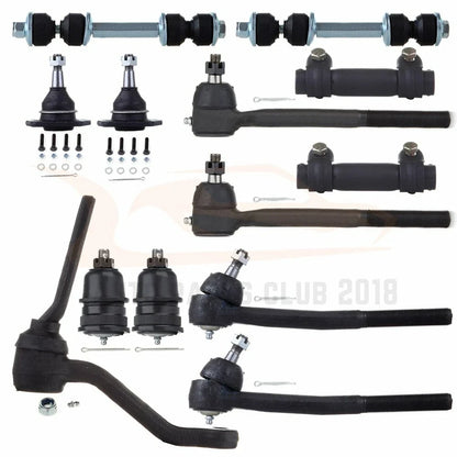 13pcs Suspension Ball Joints and Tie Rods for 1978-1996 Chevrolet Caprice