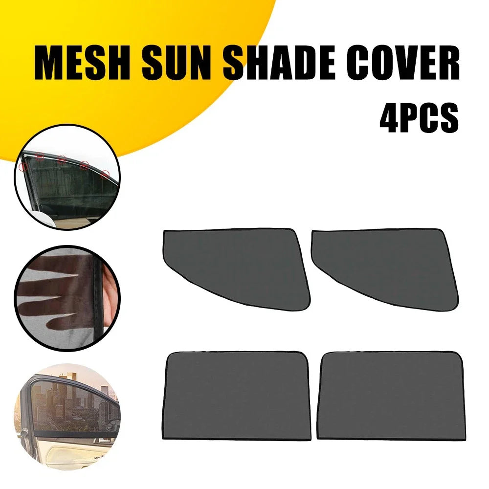 Universal Fit 4X Magnetic Window Sun Shades for UV Protection
