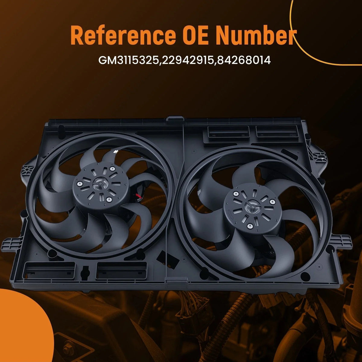Cooling Fan for Buick Envision (2016–2020) 22942915 84268014 240W 4 Pins