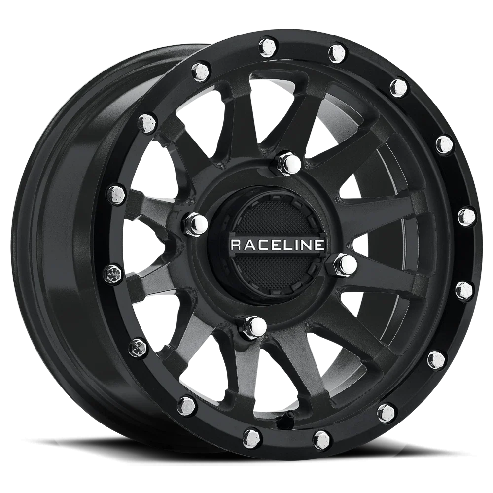 Raceline Trophy Wheel 14x7 4/110 5+2 Offset Black for ATV/UTV (2015–2017)