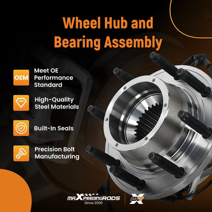 Front LH RH Hub & Bearing for Ford F-350 Super Duty (2017-2022) 8 Lugs