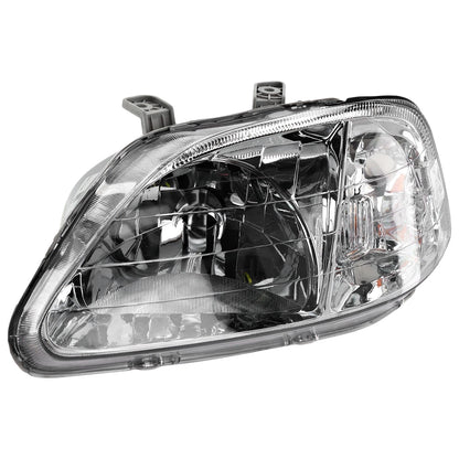 Left Headlight for Honda Civic (1999–2000) Halogen