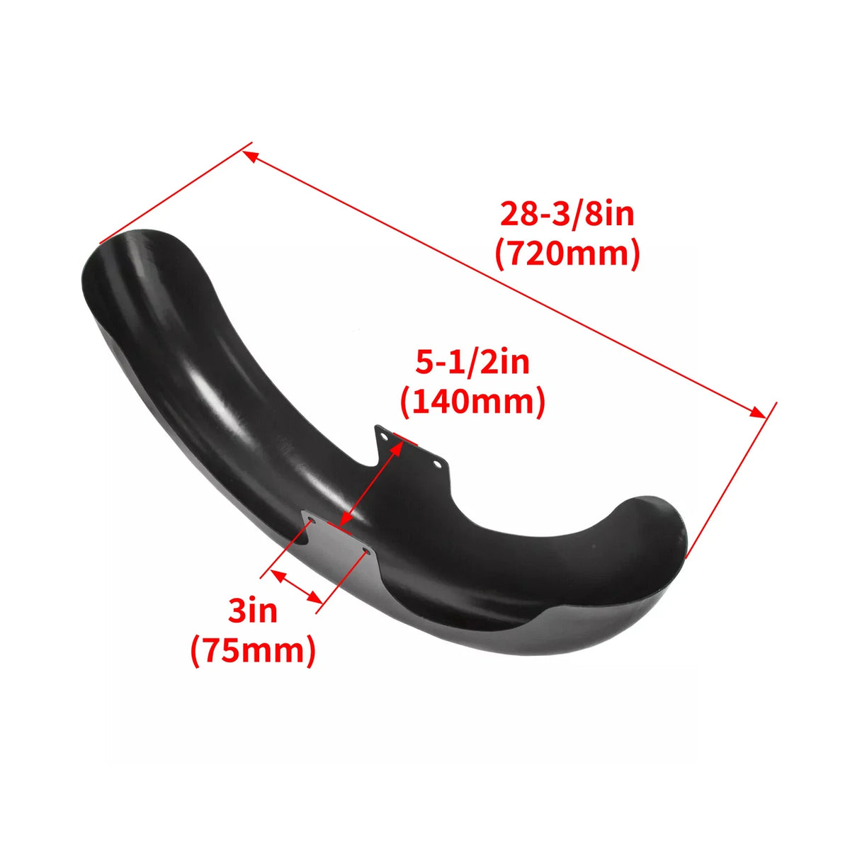 21" Wrap Front Fender for Harley Davidson Touring Electra Glide (2009–2023)