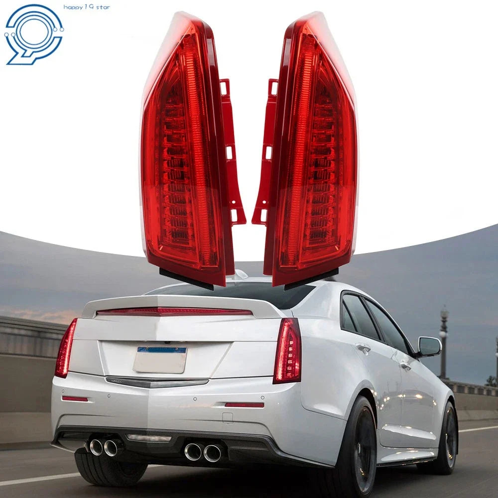 LED Tail Lights for Cadillac ATS (2013–2017) Rear Left & Right Chrome