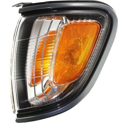 Set of 2 Corner Lights for Toyota Tacoma (2001–2004) w/ Bulbs, Gray Trim