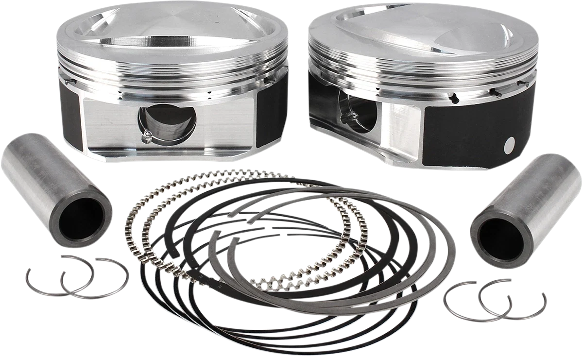 S&S Cycle High Compression Piston Kit for Harley 110" Twin Cam CVO (2001–2017)