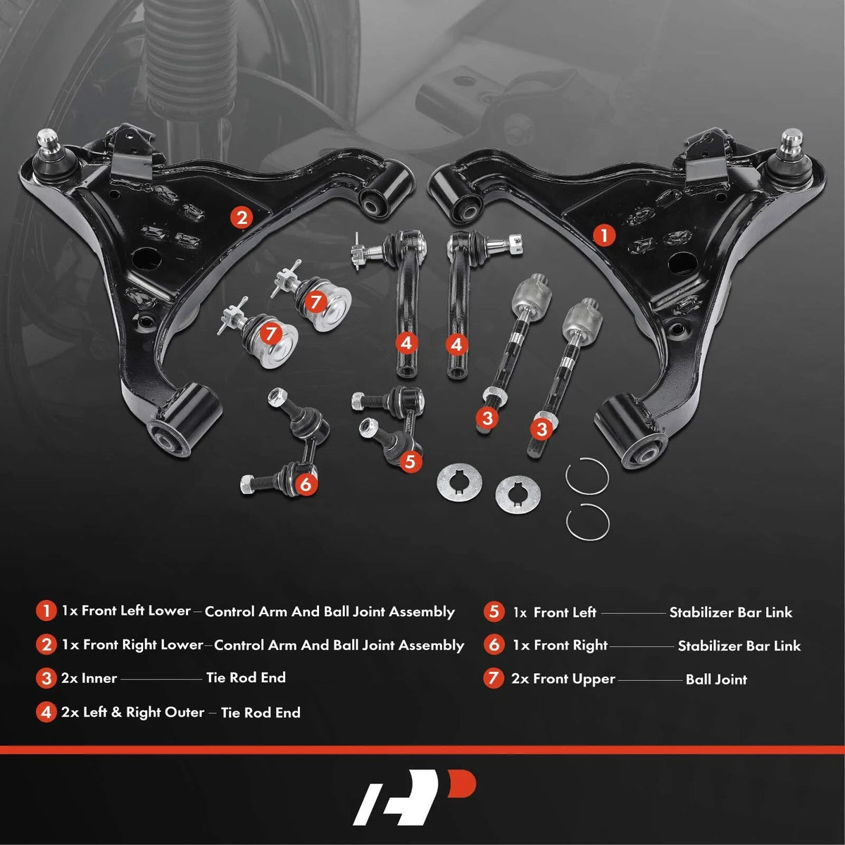 Control Arm & Ball Joint Kit for Nissan Frontier Xterra 2005-2019