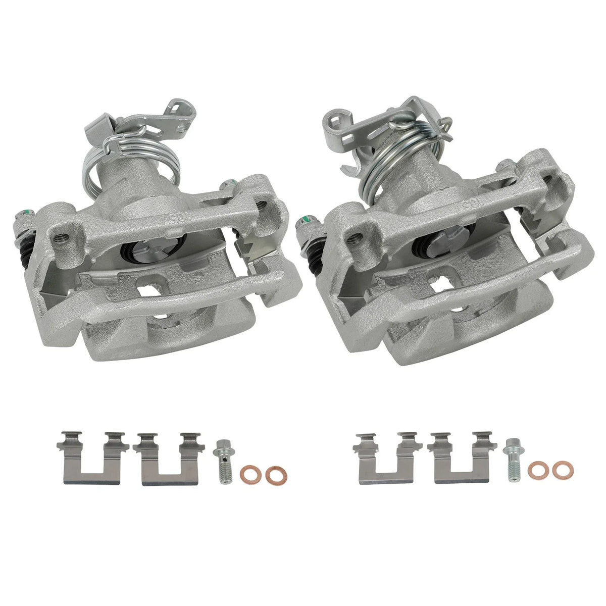 Pair of Rear Brake Calipers with Bracket for Pontiac Montana 2005-2009
