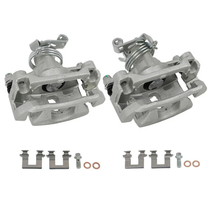Pair of Rear Brake Calipers with Bracket for Pontiac Montana 2005-2009