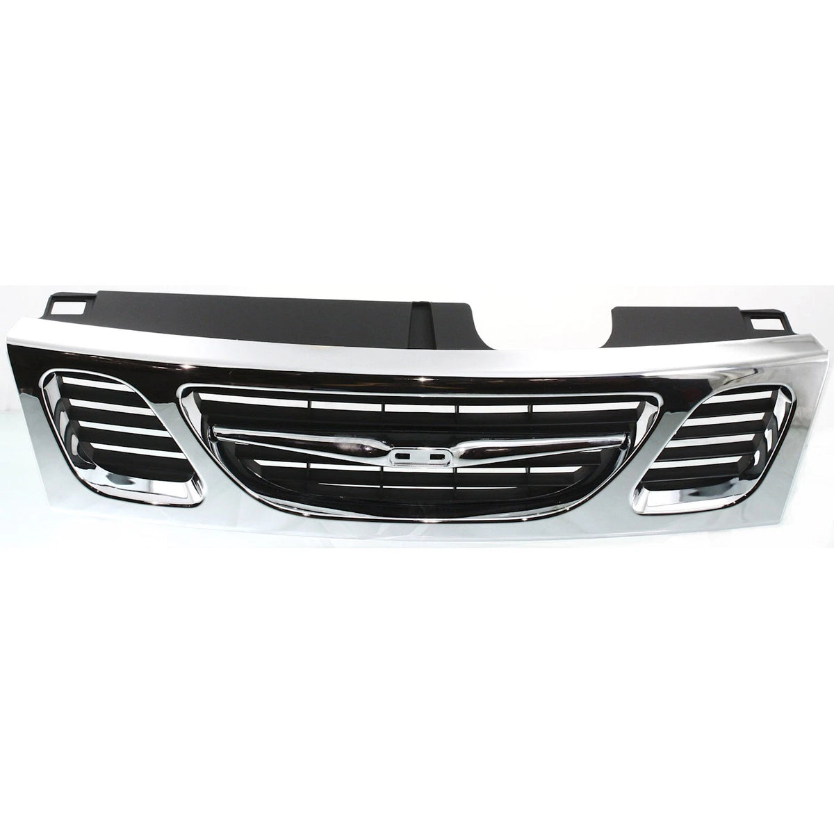 Grille for Saab 9-3 (1999–2003) Chrome Shell, Painted Black Insert
