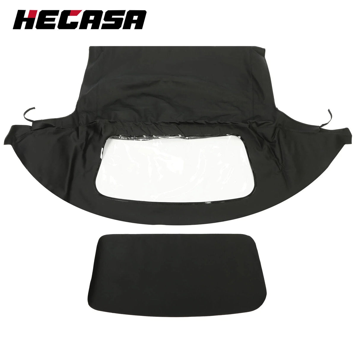 Black & Clear Soft Top Window for Mazda Miata (1990–2005) Convertible