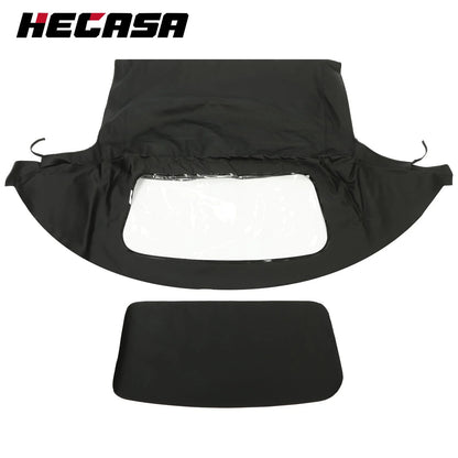 Black & Clear Soft Top Window for Mazda Miata (1990–2005) Convertible